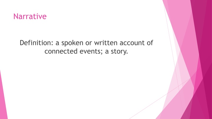 Narrative Elements in Media Production
