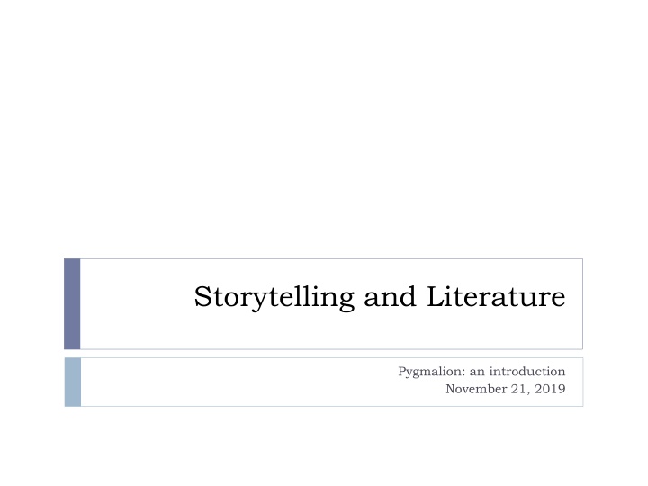 Exploring the Pygmalion Story: Art, Love, and Criticisms Through the Ages