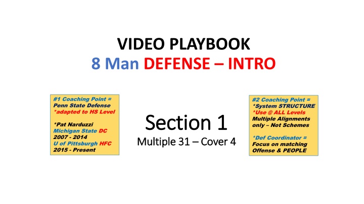 Defensive Strategies for High School Football Teams