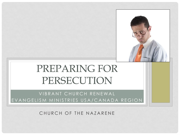 Preparing for Persecution: Empowering Christ-Followers to Face Challenges