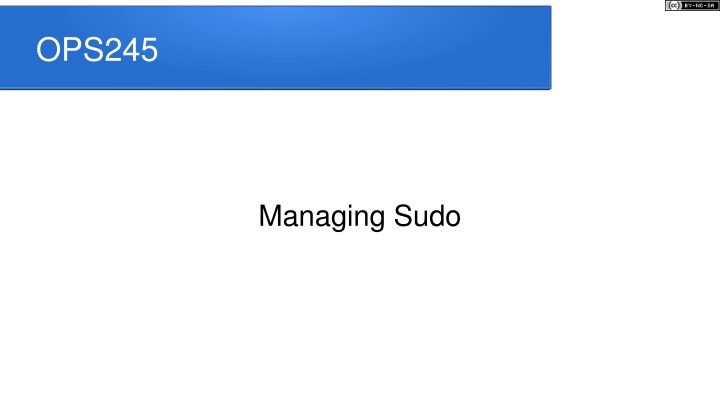 Sudo and User Privileges Management in Linux
