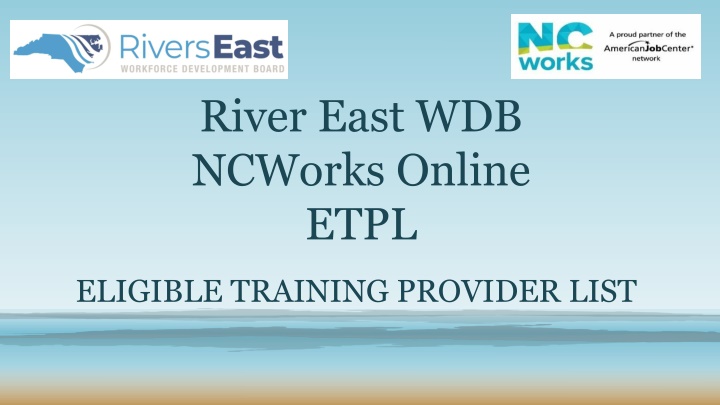 ETPL Requirements and Approval Process