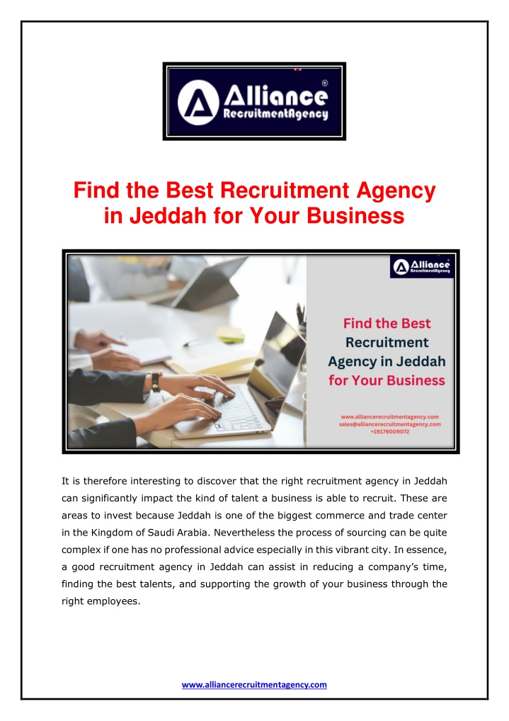 find the best recruitment agency in jeddah n.w