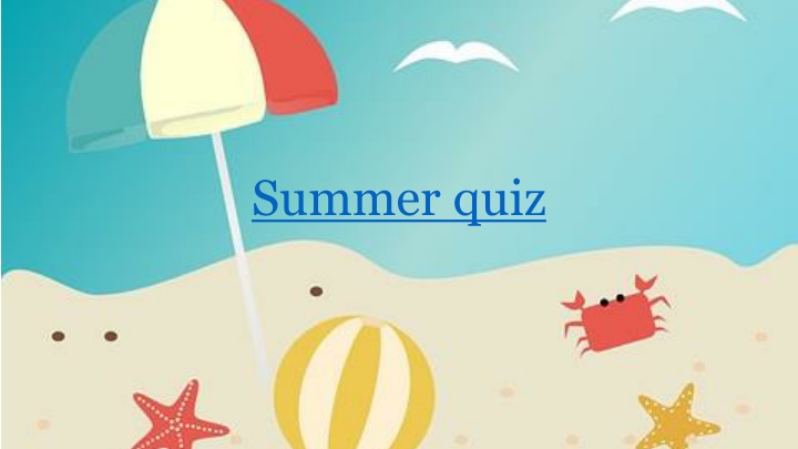Fun Summer Quiz Images