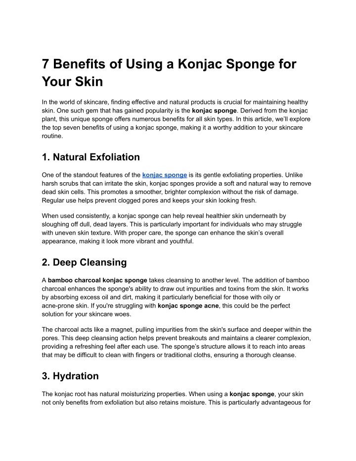 7 benefits of using a konjac sponge for your skin n.w