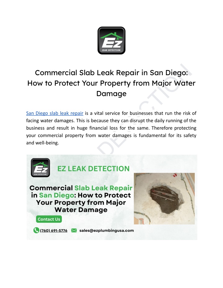 ez leak detection n.w