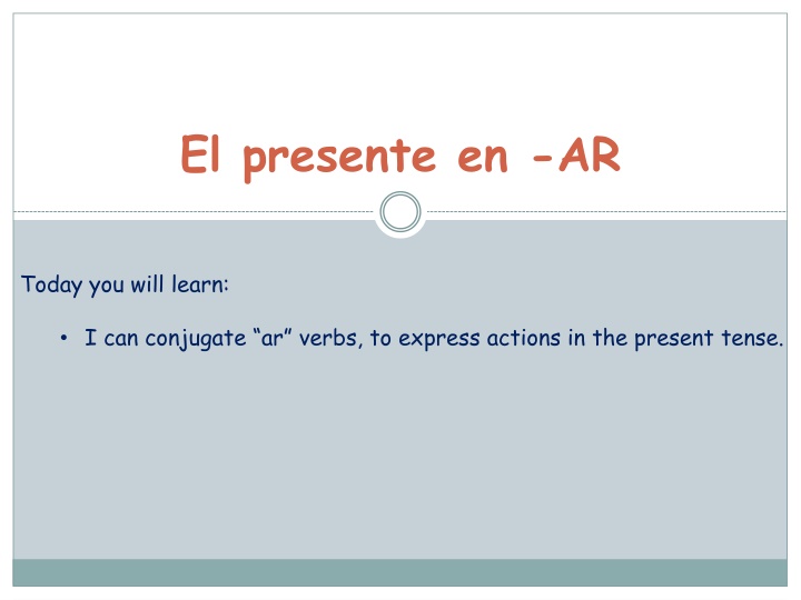 Mastering Present Tense Conjugation of -AR Verbs in Spanish