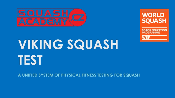 Unified System of Physical Fitness Testing for Squash Players