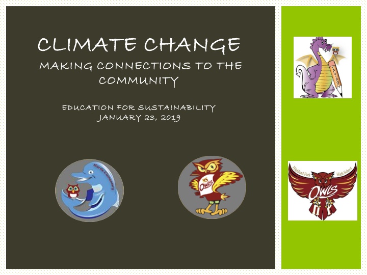 Climate Change Impacts and Actions in the Community