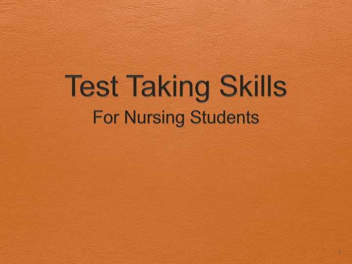 Mastering Nursing Test-Taking Skills