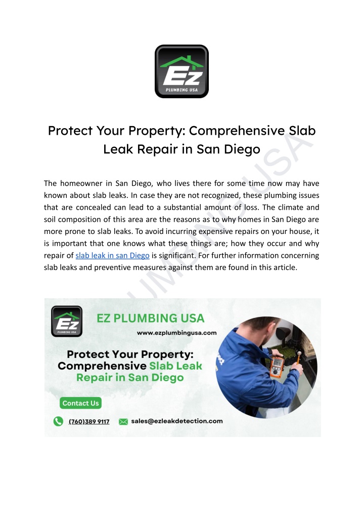 ez plumbing usa n.w