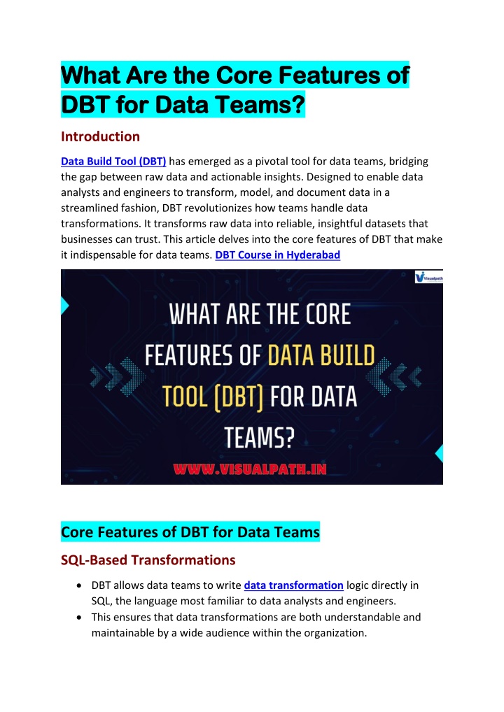 what are the core features of what are the core n.w