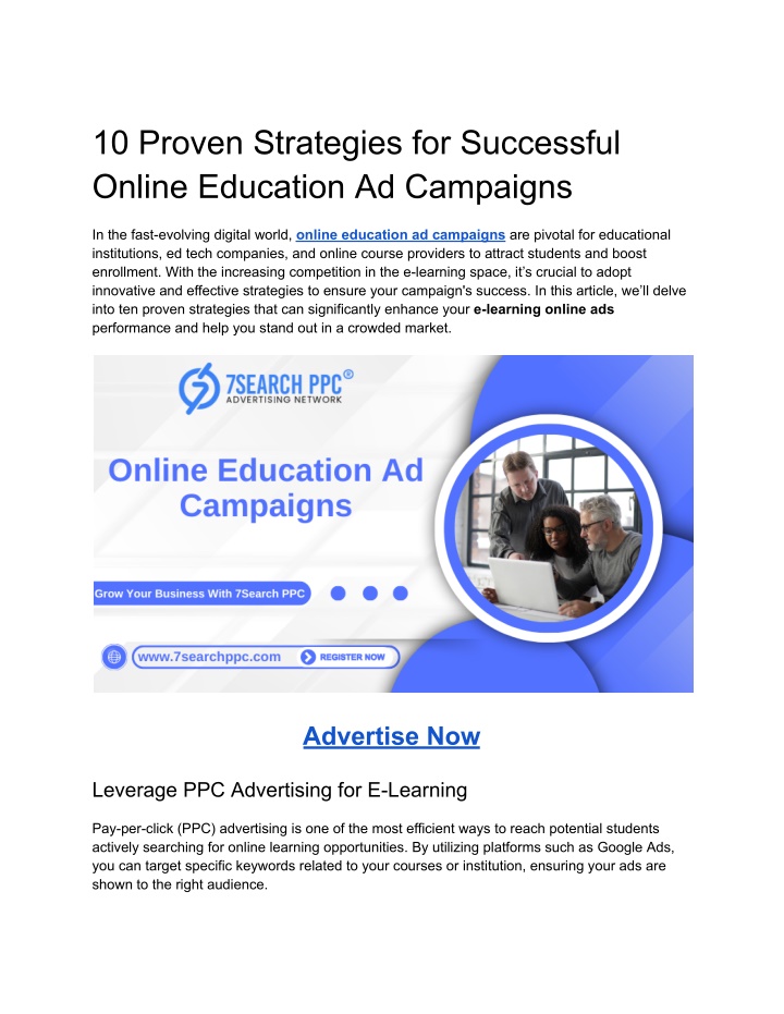 10 proven strategies for successful online n.w
