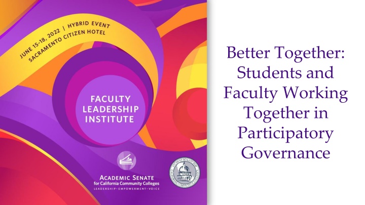 Enhancing Student-Faculty Collaboration in Participatory Governance