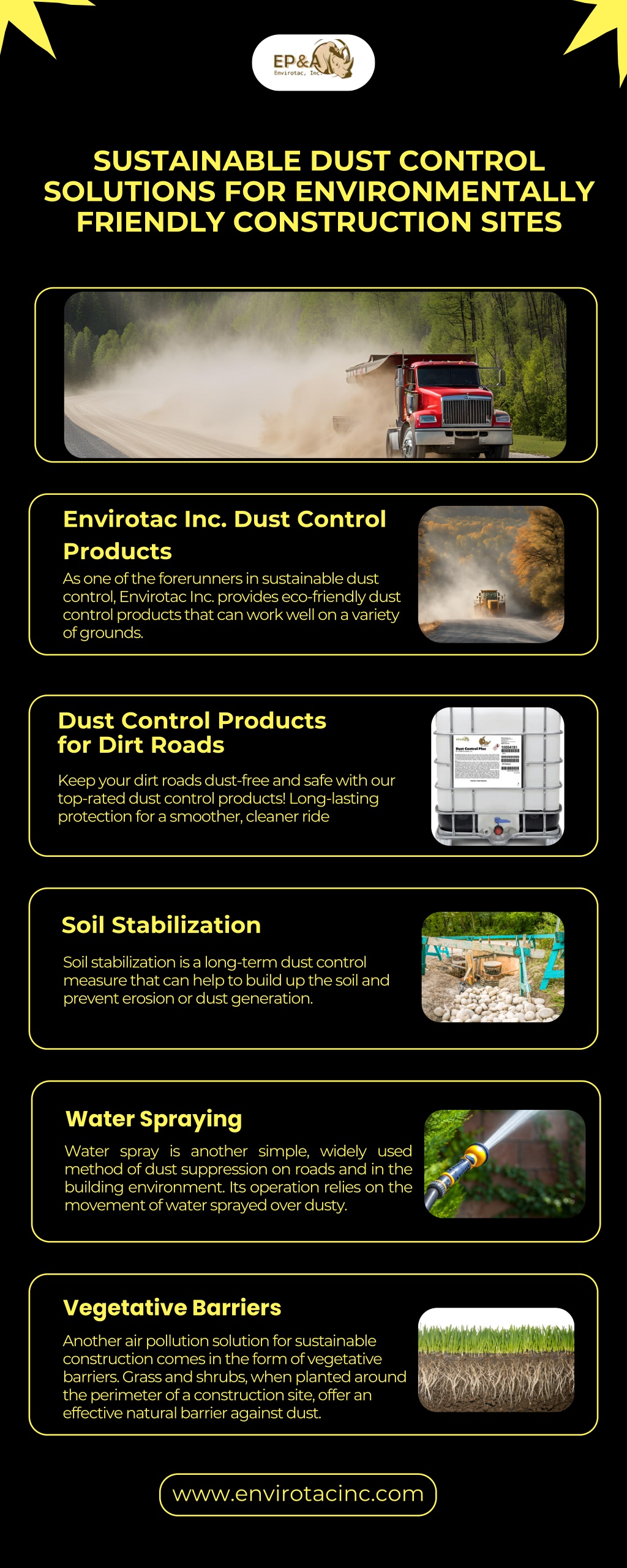 sustainable dust control solutions l.w