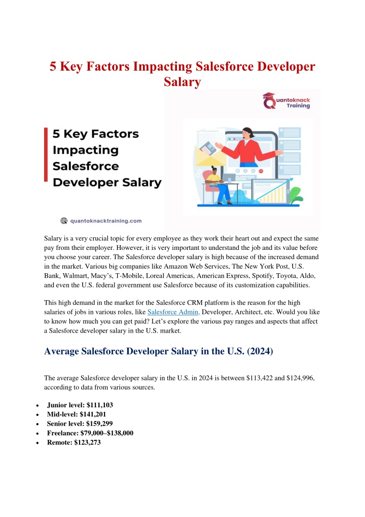 5 key factors impacting salesforce developer n.w