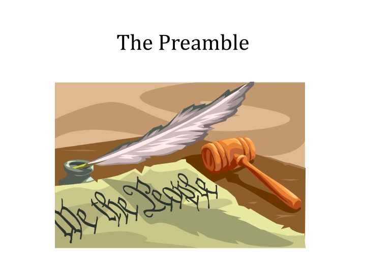 The Preamble of the United States Constitution