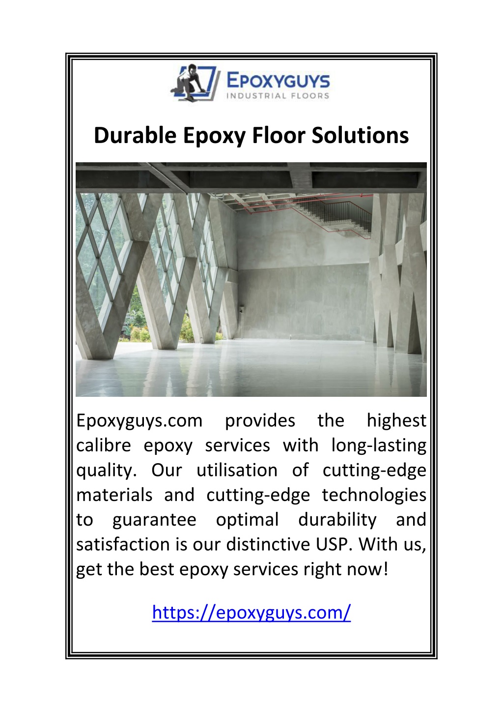 durable epoxy floor solutions l.w