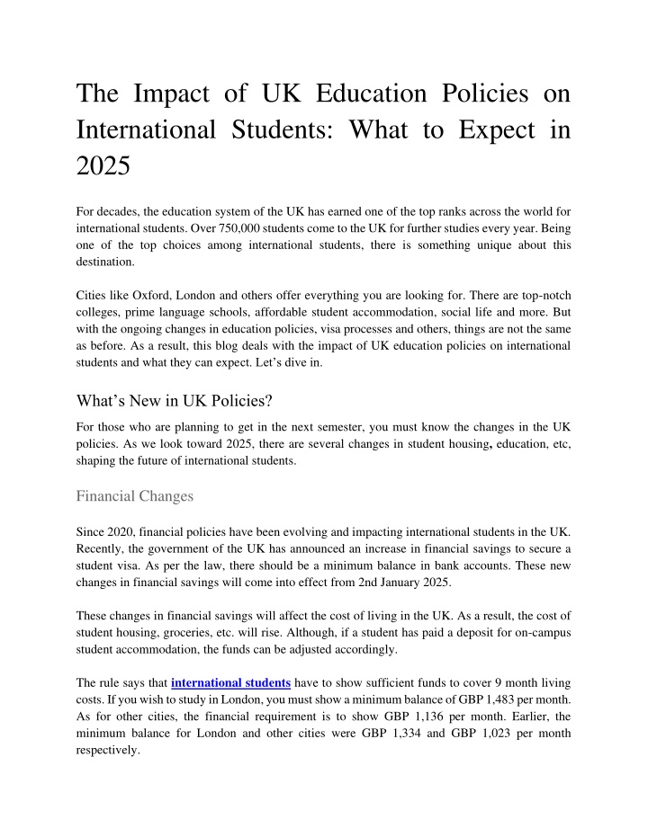 the impact of uk education policies n.w