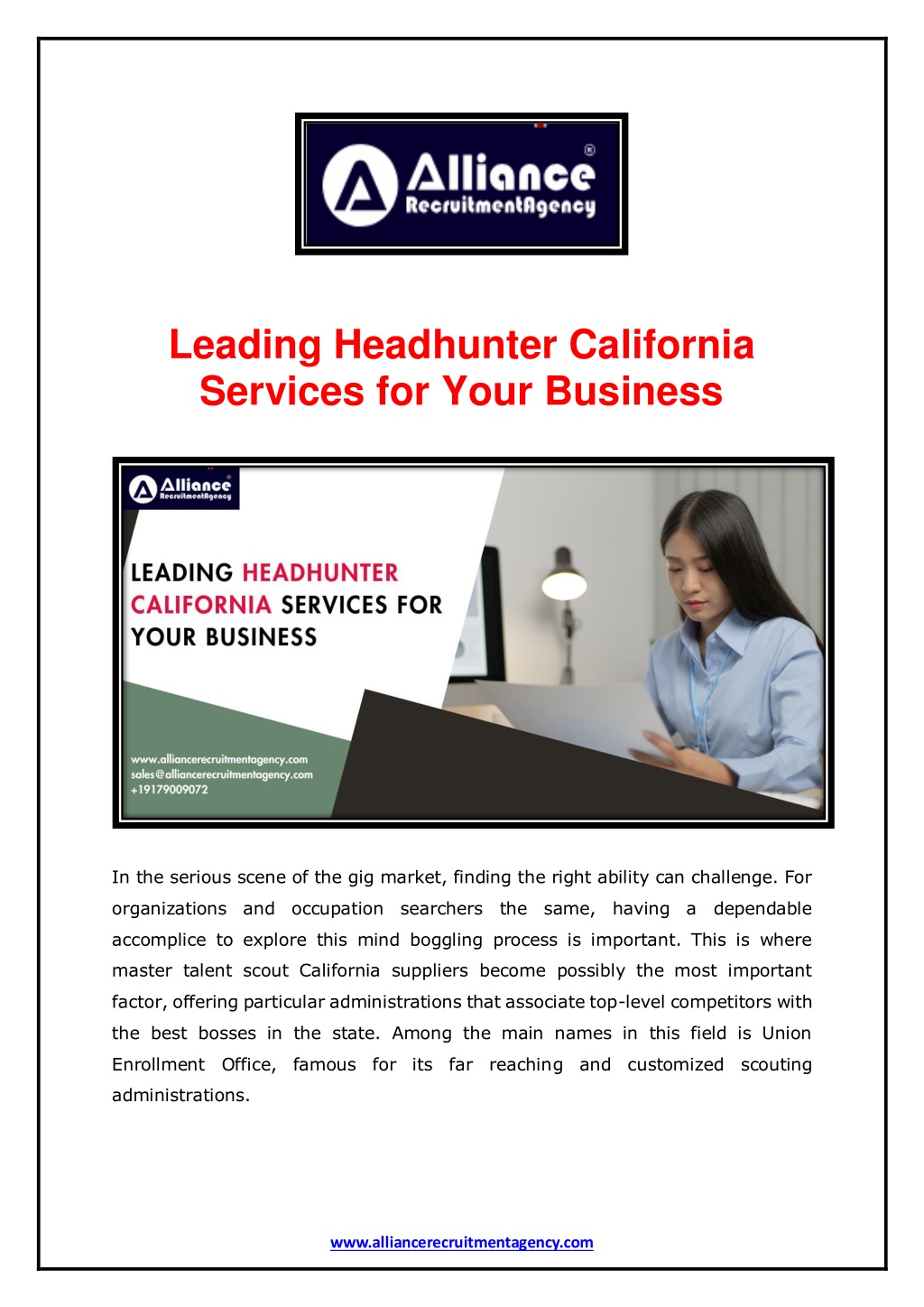 leading headhunter california services for your l.w