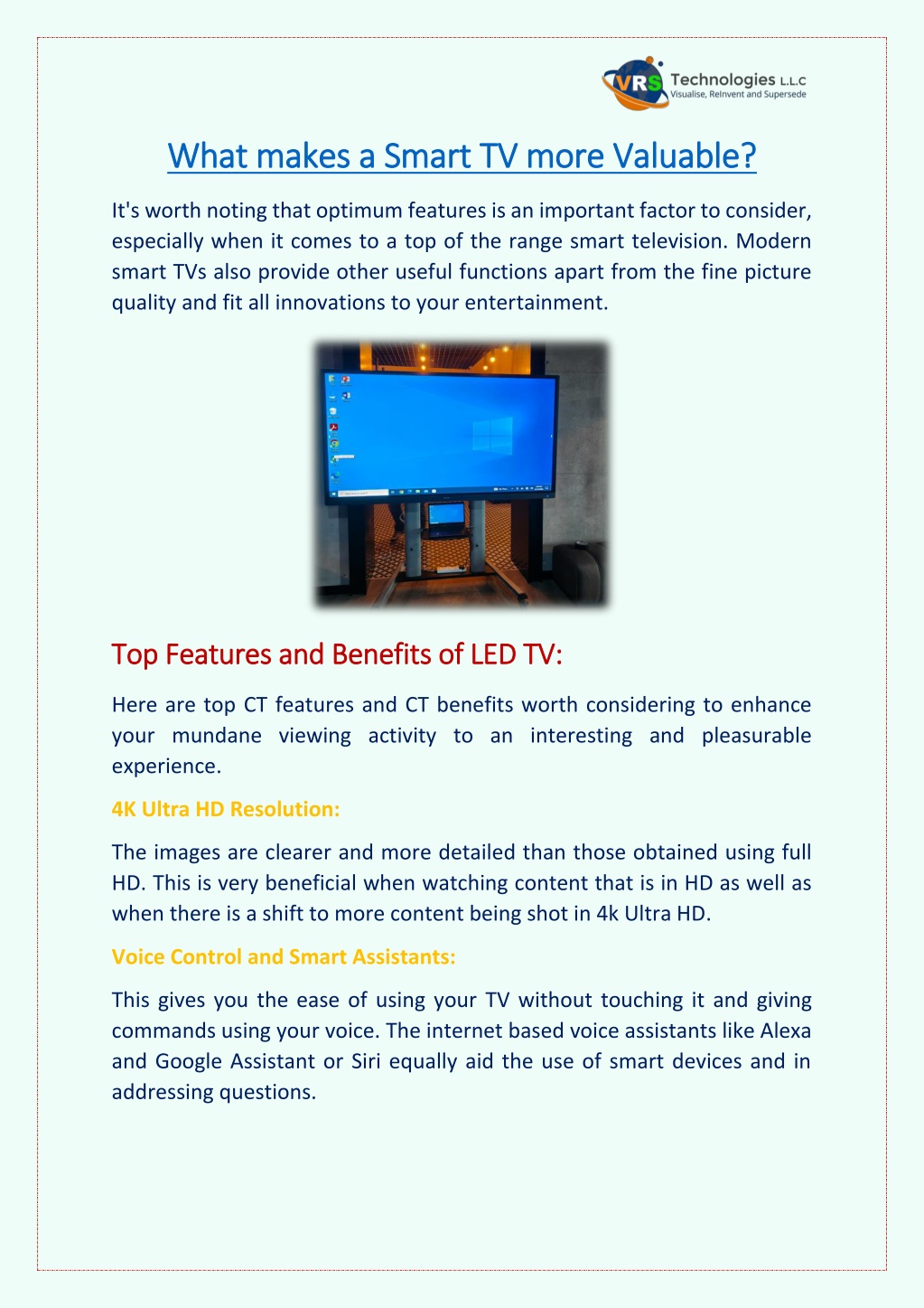 what makes a smart tv more valuable what makes l.w