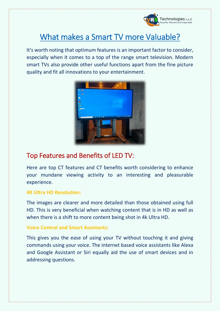 what makes a smart tv more valuable what makes n.w