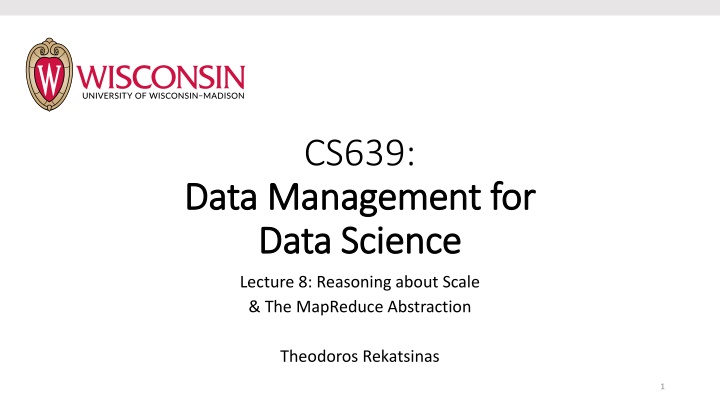 Scalability and Algorithmic Complexity in Data Management for Data Science
