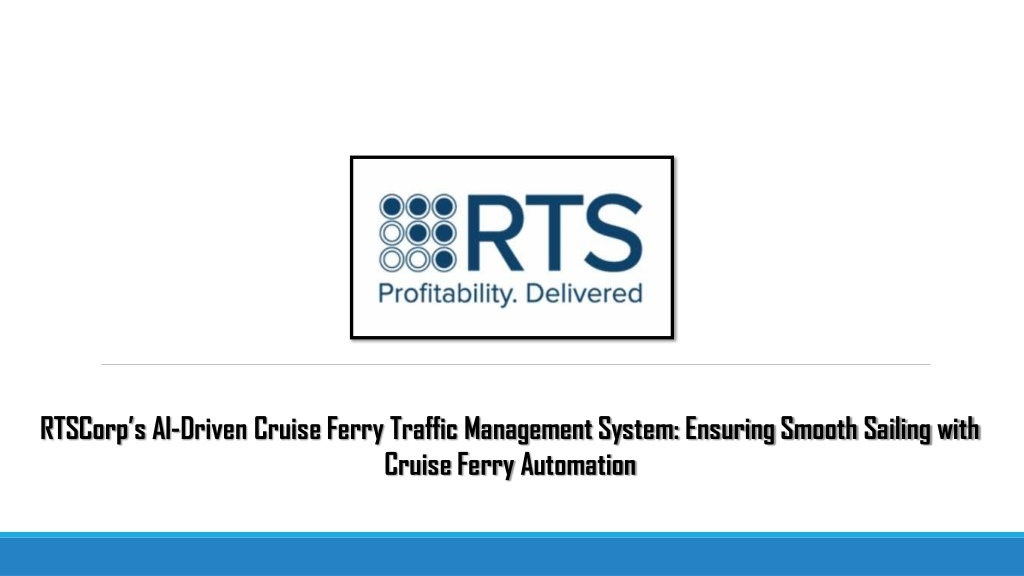 rtscorp s ai driven cruise ferry traffic l.w