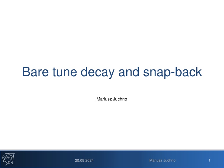 Analysis of Tune Variation and Decay in Large Hadron Collider