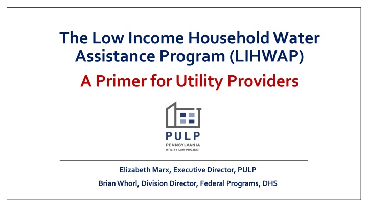 Utility Affordability Challenges for Low-Income Households
