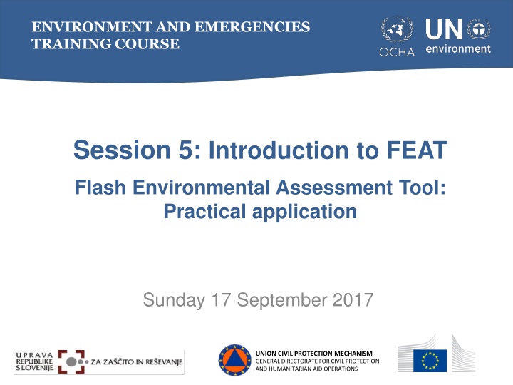 Environment and Emergencies Training Course Overview