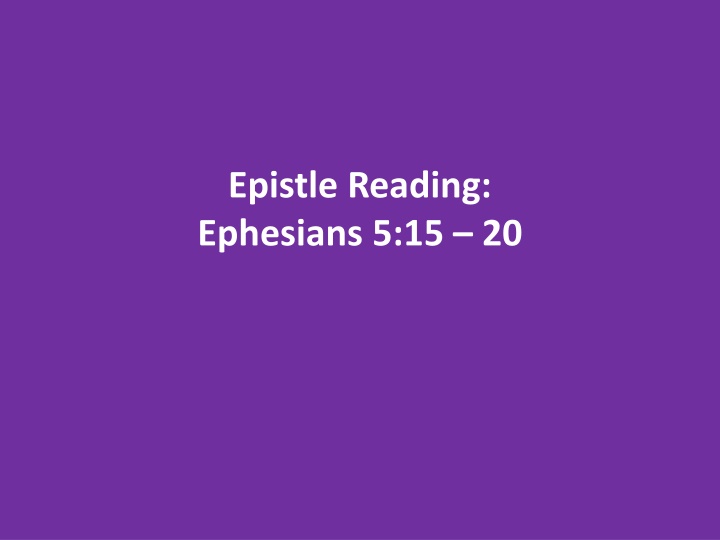 Reflecting on Ephesians and John: Life Decisions and Spiritual Nourishment