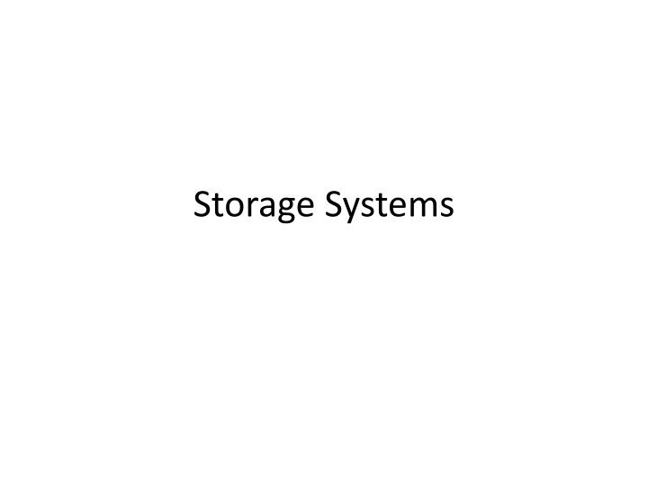 File Systems and Storage Devices in Computer Systems