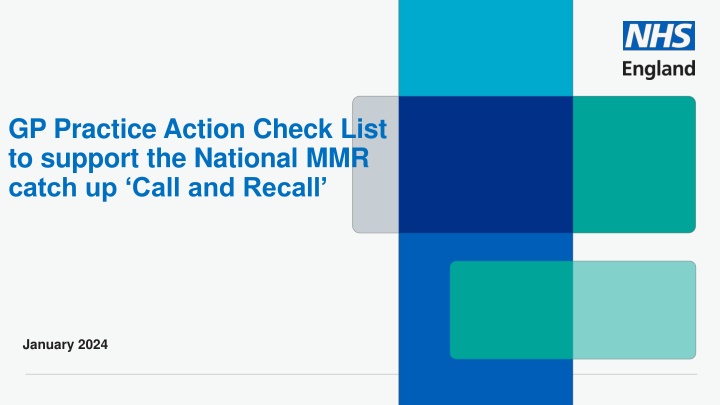 National MMR Call and Recall Support Checklist for General Practices