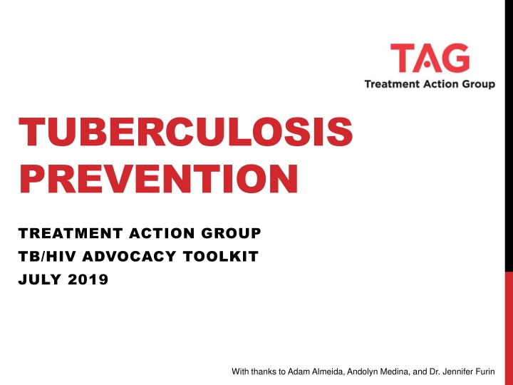 Tuberculosis Prevention and Vaccination