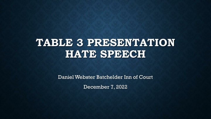 Cases of Hate Speech in Public and Student Speech Scenarios