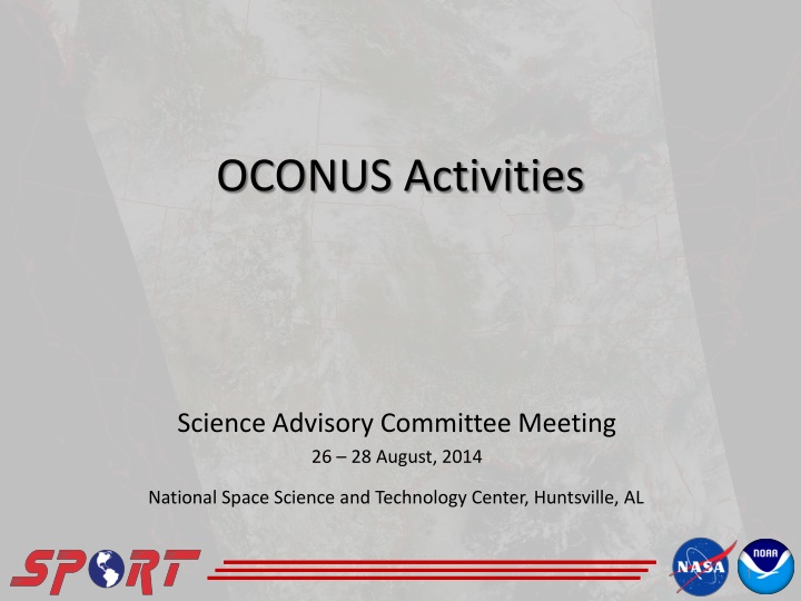 OCONUS Activities Science Advisory Committee Meeting Summary 2014