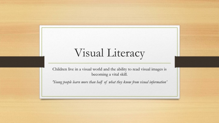 The Significance of Visual Literacy in Today's World