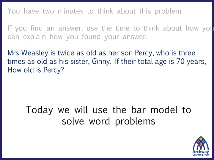 Using Bar Models to Solve Word Problems Effectively