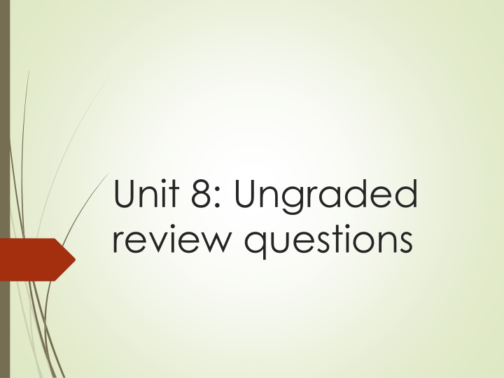 Memory and Cognitive Psychology Review Questions