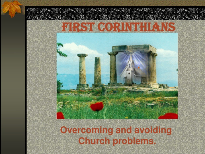Overcoming Church Problems in First Corinthians