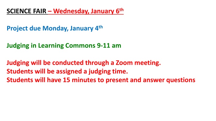 Science Fair Preparation Guide