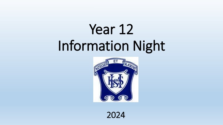 Year 12 Information Night 2024 at Kingaroy State High School