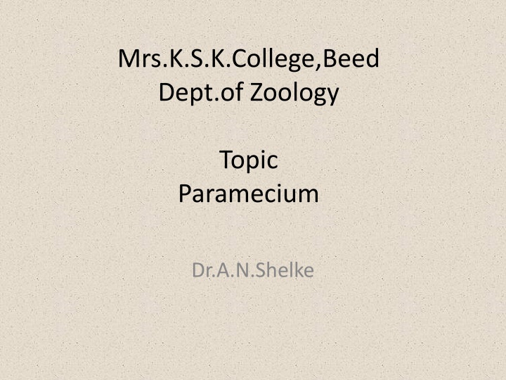 Paramecium: A Detailed Study of a Protozoan Organism