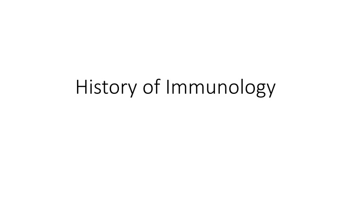 Pioneers of Immunology: Jenner, Ehrlich, and Metchnikoff