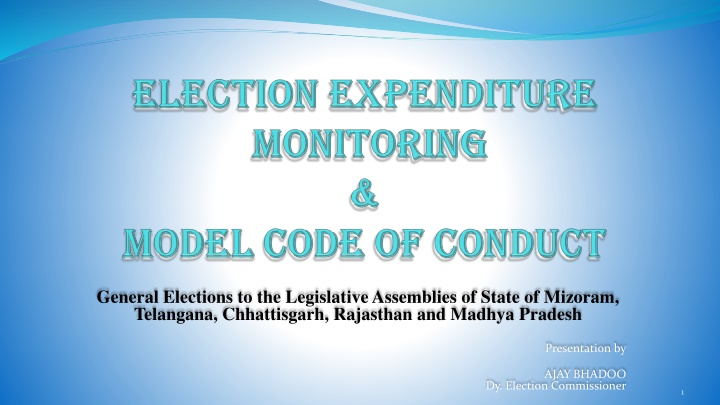 Insights on Election Expenditure Monitoring in Indian State Assemblies