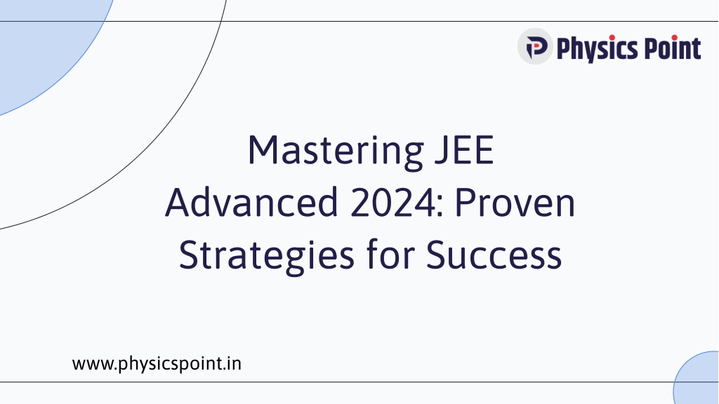 mastering jee advanced 2024 proven strategies l.w