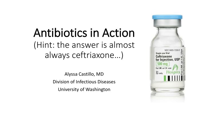 Antibiotics in Action: Pneumonia Management with Ceftriaxone