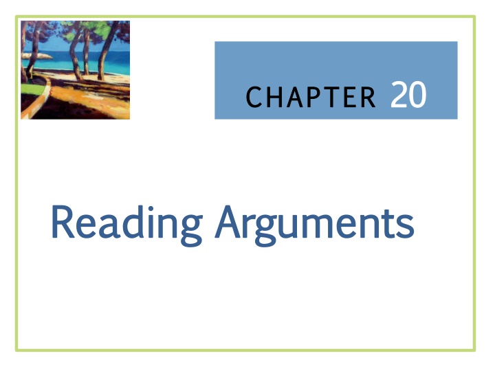 The Basic Components of an Argument