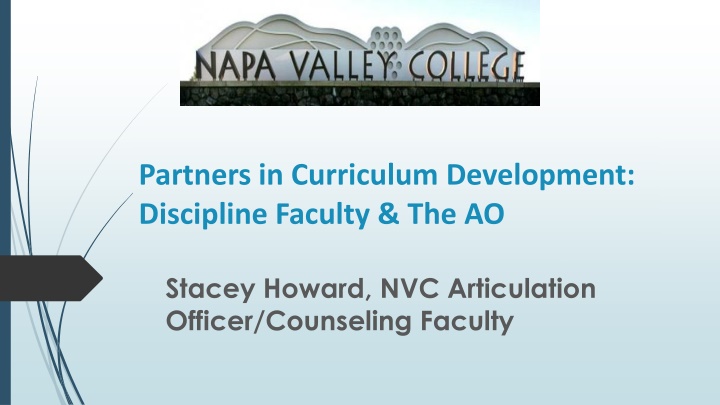 Articulation and Transferability in Curriculum Development